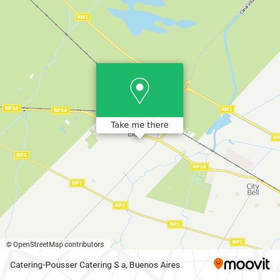 Catering-Pousser Catering S a map