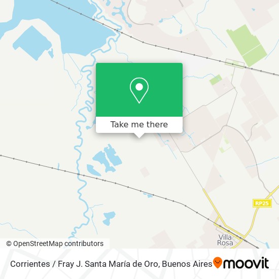 Mapa de Corrientes / Fray J. Santa María de Oro