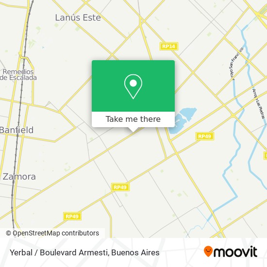 Yerbal / Boulevard Armesti map
