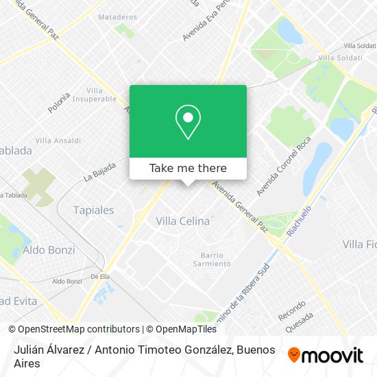 Julián Álvarez / Antonio Timoteo González map