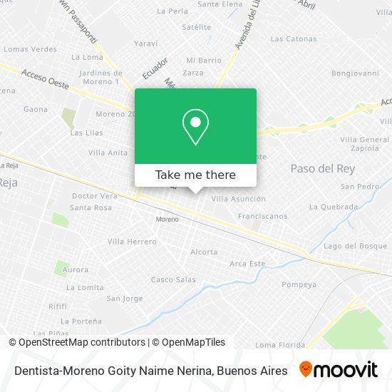 Dentista-Moreno Goity Naime Nerina map