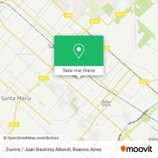 Zuviría / Juan Bautista Alberdi map