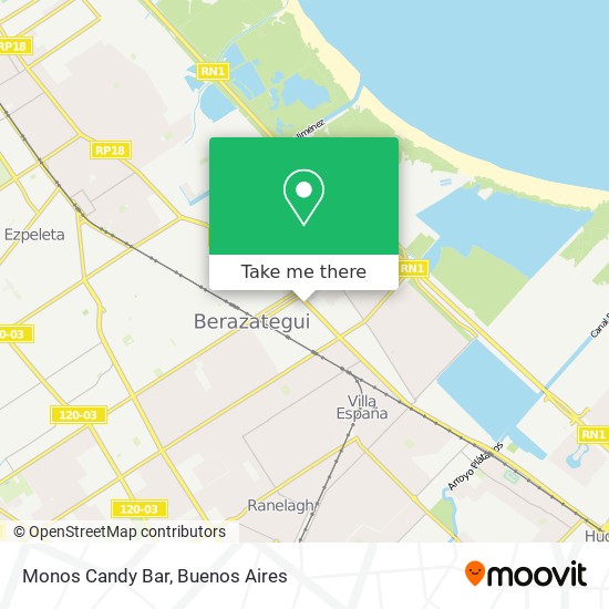 Monos Candy Bar map