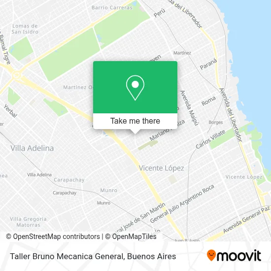 Taller Bruno Mecanica General map