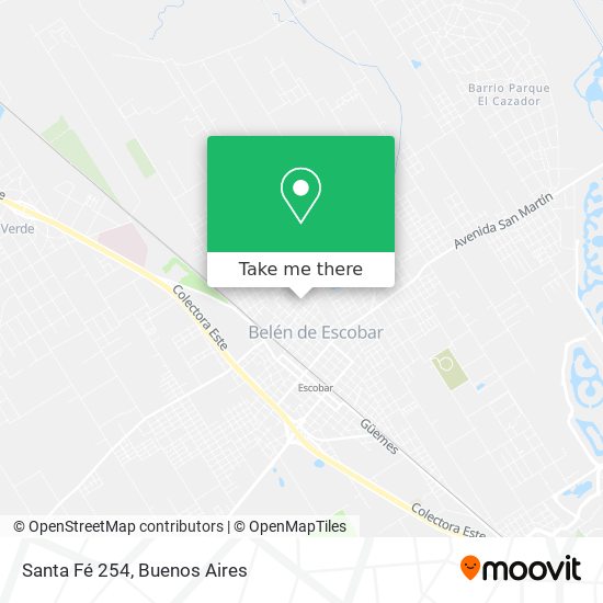 Santa Fé 254 map