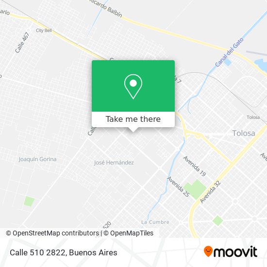 Calle 510 2822 map