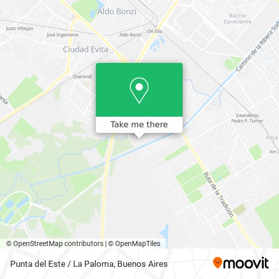 Mapa de Punta del Este / La Paloma