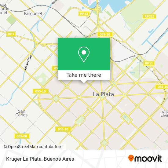 Kruger La Plata map