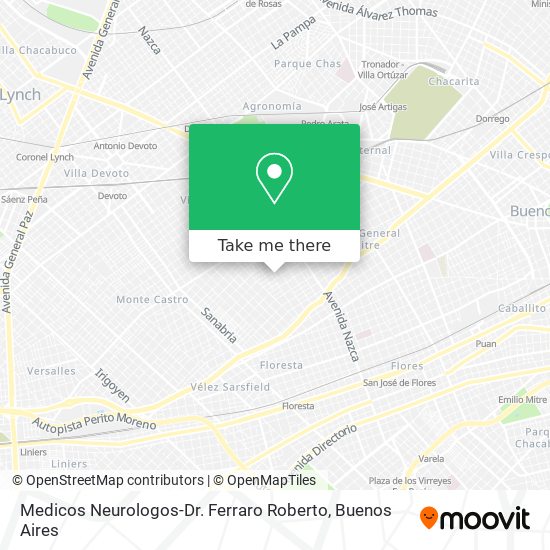 Medicos Neurologos-Dr. Ferraro Roberto map