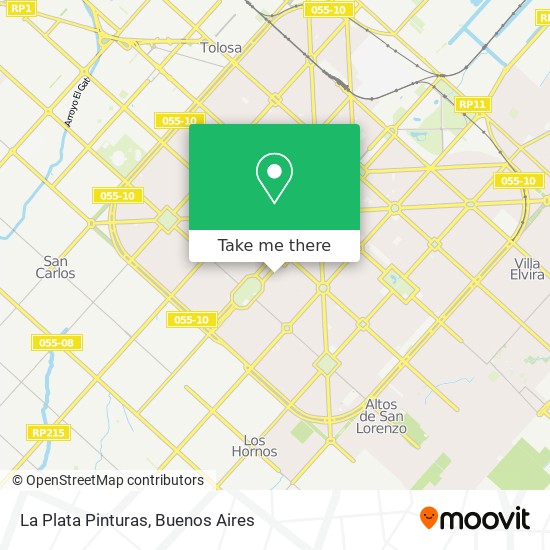 La Plata Pinturas map