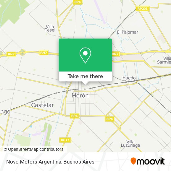 Novo Motors Argentina map