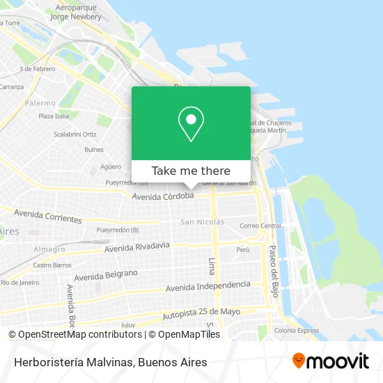 Mapa de Herboristería Malvinas