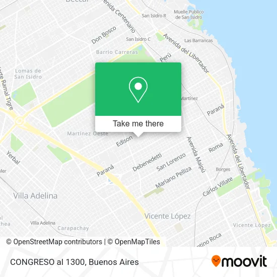 CONGRESO al 1300 map