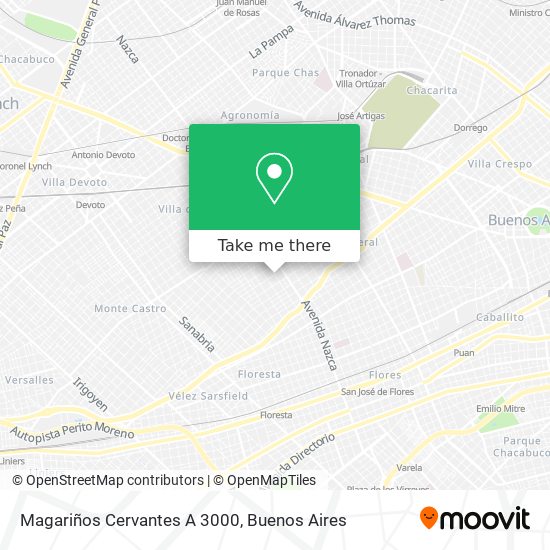 Mapa de Magariños Cervantes  A  3000