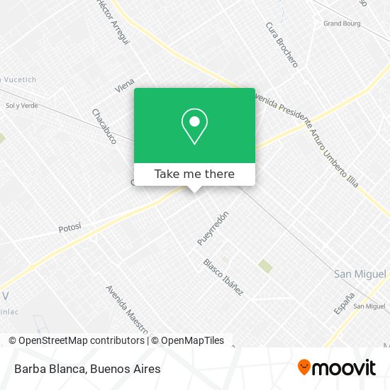 Barba Blanca map