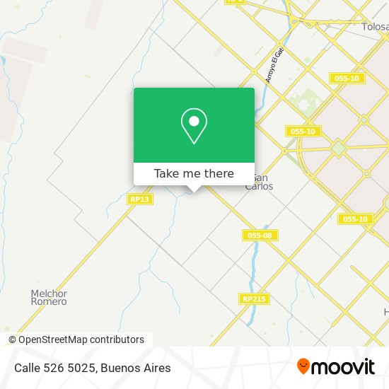 Mapa de Calle 526 5025