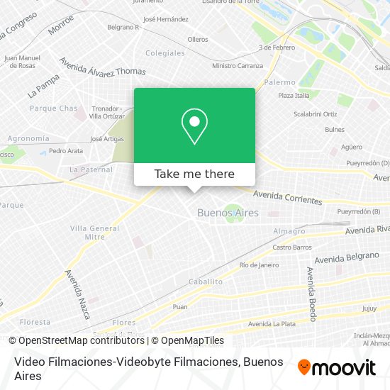 Video Filmaciones-Videobyte Filmaciones map