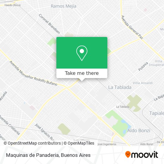 Mapa de Maquinas de Panaderia