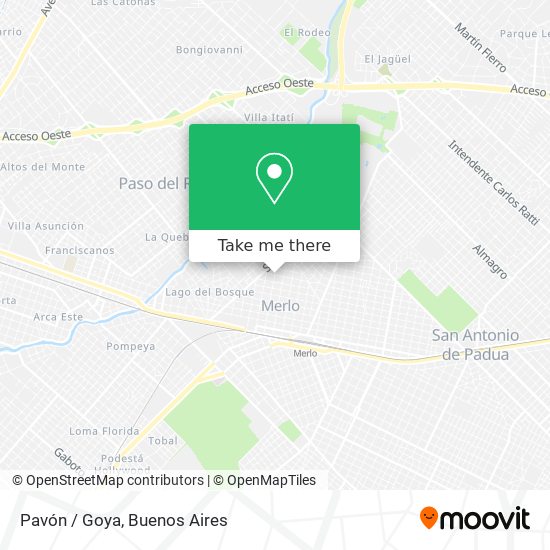 Mapa de Pavón / Goya