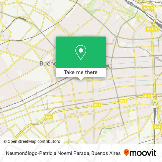 Neumonólogo-Patricia Noemi Parada map