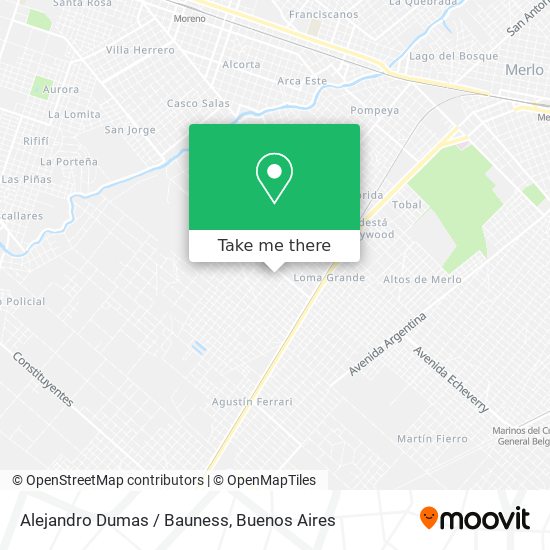 Mapa de Alejandro Dumas / Bauness