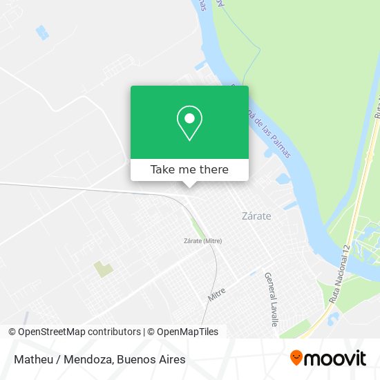 Mapa de Matheu / Mendoza