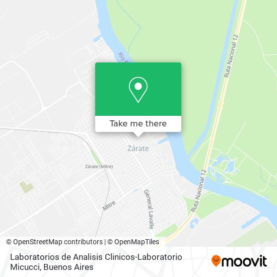 Laboratorios de Analisis Clinicos-Laboratorio Micucci map