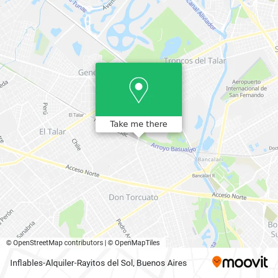 Inflables-Alquiler-Rayitos del Sol map