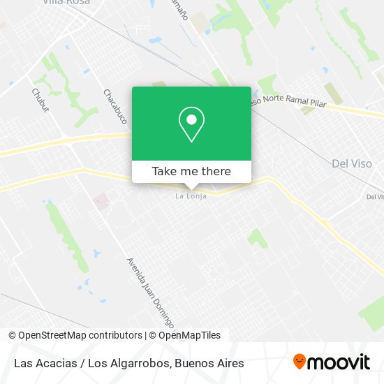 Mapa de Las Acacias / Los Algarrobos