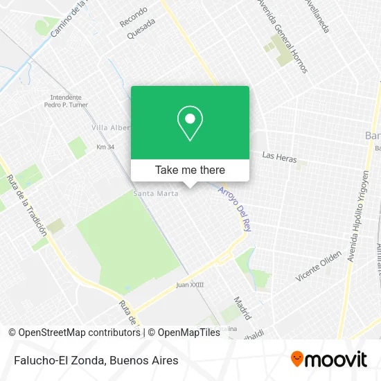 Falucho-El Zonda map