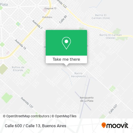 Calle 600 / Calle 13 map