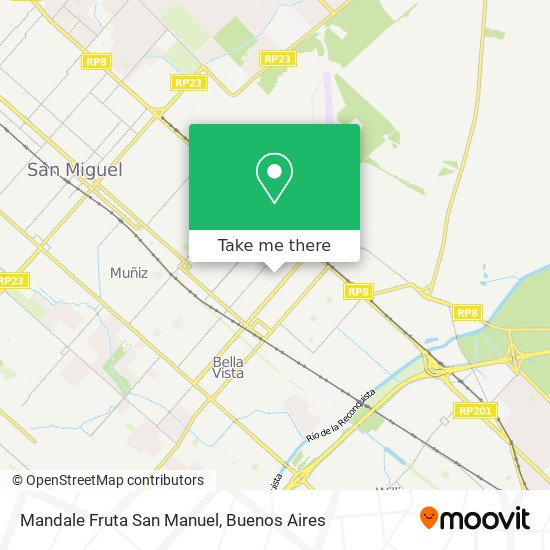 Mandale Fruta San Manuel map