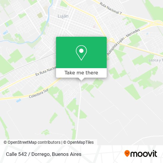Calle 542 / Dorrego map