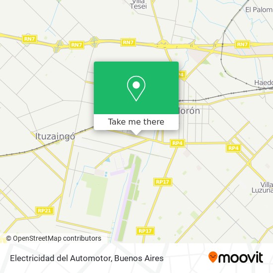 Electricidad del Automotor map