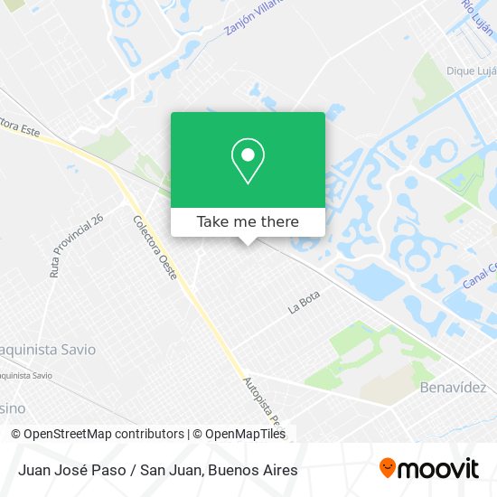 Juan José Paso / San Juan map