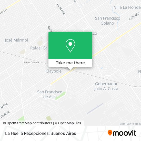 La Huella Recepciones map