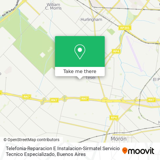 Mapa de Telefonia-Reparacion E Instalacion-Sirmatel Servicio Tecnico Especializado