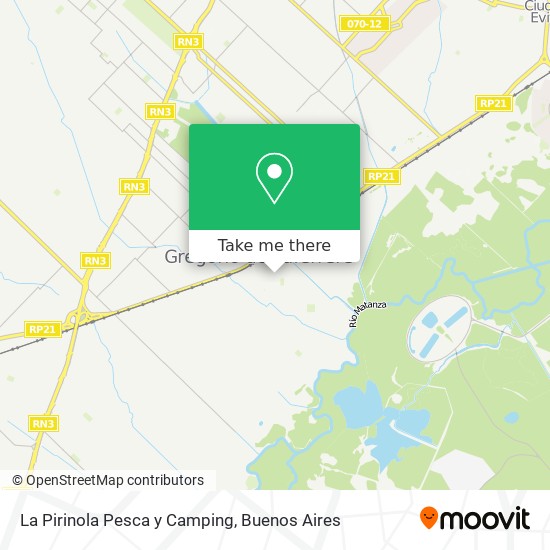 Mapa de La Pirinola Pesca y Camping