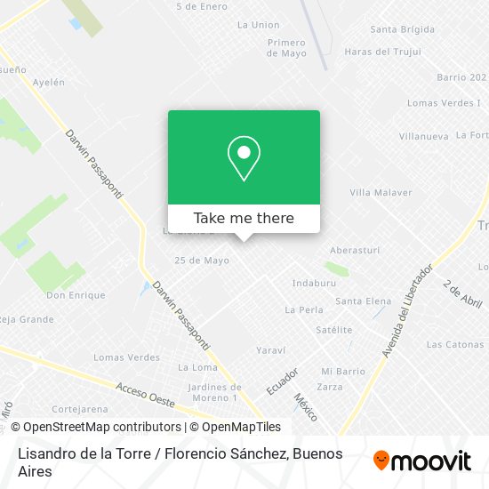 Lisandro de la Torre / Florencio Sánchez map