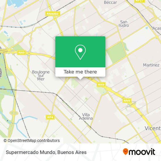 Supermercado Mundo map