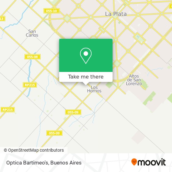 Mapa de Optica Bartimeo's