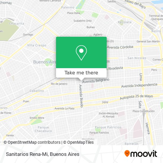 Sanitarios Rena-Mi map