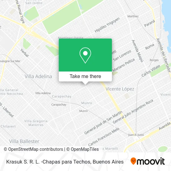 Krasuk S. R. L. -Chapas para Techos map