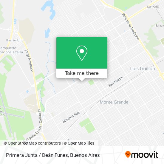 Primera Junta / Deán Funes map