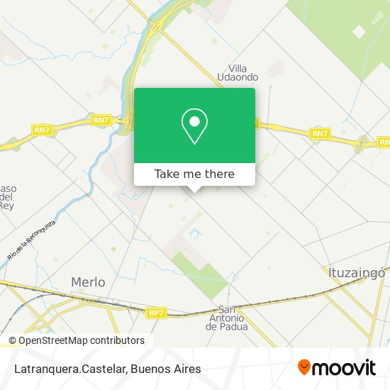 Latranquera.Castelar map