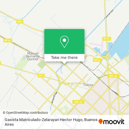 Gasista Matriculado-Zelarayan Hector Hugo map