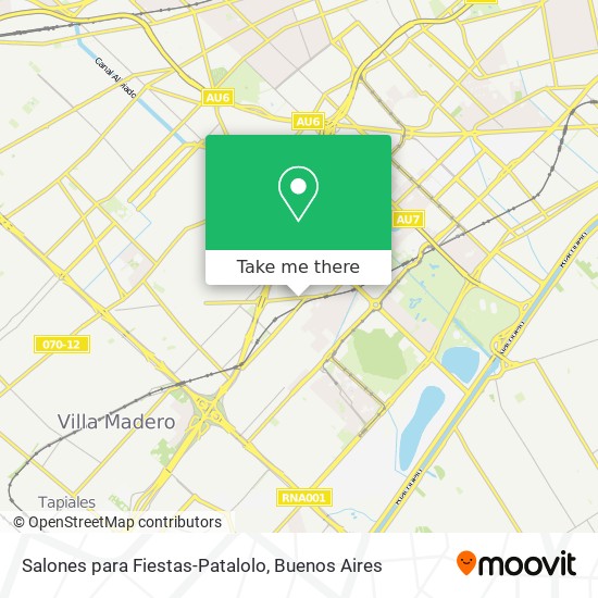 Salones para Fiestas-Patalolo map