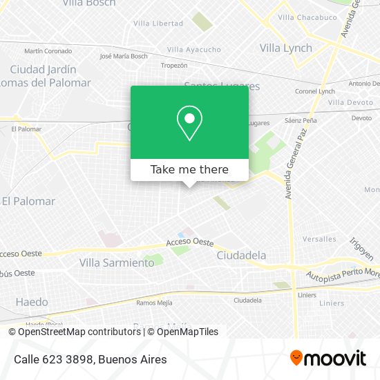 Calle 623 3898 map