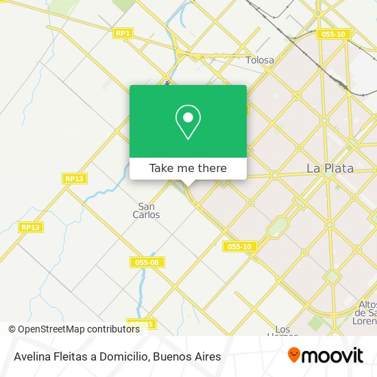 Avelina Fleitas a Domicilio map