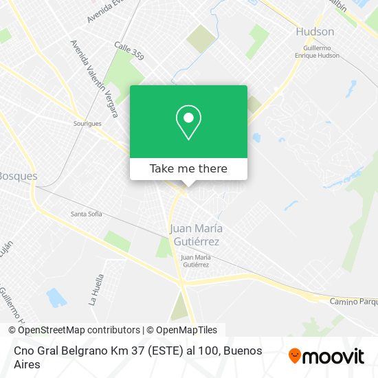 Cno  Gral  Belgrano  Km  37 (ESTE) al 100 map
